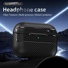 Load image into Gallery viewer, XDcase Carbon Fiber Texture Earbud Case with Hook, For AirPods Pro 3, For AirPods 4
