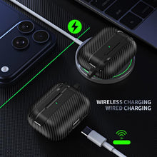 Load image into Gallery viewer, XDcase Carbon Fiber Texture Earbud Case with Hook, For AirPods Pro 3, For AirPods 4