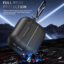 Load image into Gallery viewer, XDcase Carbon Fiber Texture Earbud Case with Hook, For AirPods Pro 3, For AirPods 4