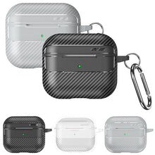 Load image into Gallery viewer, XDcase Carbon Fiber Texture Earbud Case with Hook, For AirPods 5 / 4, For AirPods Pro 3