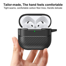 Load image into Gallery viewer, XDcase Carbon Fiber Texture Earbud Case with Hook, For AirPods 5 / 4, For AirPods Pro 3