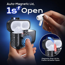 Load image into Gallery viewer, XDcase Auto Pop-Up Magnetic Earbud Case with Holder, For AirPods Pro 3, For AirPods 4, For AirPods Pro 2 / 1