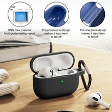 Load image into Gallery viewer, XDcase 2.5mm Thick Silicone Earbud Protective Case with Hook, For AirPods Pro 3, For AirPods 4, For AirPods Pro 2 / 1
