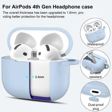 Load image into Gallery viewer, XDcase 2.5mm Thick Silicone Earbud Protective Case with Hook, For AirPods 5 / 4, For AirPods Pro 3, For AirPods Pro 2 / 1