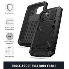 Load image into Gallery viewer, R-JUST Shockproof Waterproof Dust-proof Metal + Silicone Protective Case with Holder, For iPhone 12 Pro Max, For iPhone 12 / 12 Pro, For iPhone 12 mini