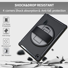Load image into Gallery viewer, 360 Degree Rotation PC + TPU Protective Case with Holder &amp; Hand Strap, For Samsung Galaxy Tab A7 10.4 (2020)