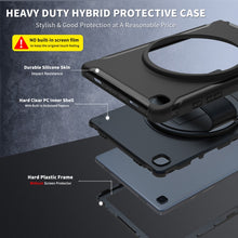 Load image into Gallery viewer, 360 Degree Rotation PC + TPU Protective Case with Holder &amp; Hand Strap, For Samsung Galaxy Tab A7 10.4 (2020)