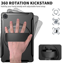 Load image into Gallery viewer, 360 Degree Rotation PC + TPU Protective Case with Holder &amp; Hand Strap, For Samsung Galaxy Tab A7 10.4 (2020)
