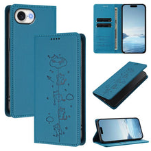 Load image into Gallery viewer, Cute Cats Embossed Magnetic RFID Vegan Leather Phone Case, For iPhone 17e / 16e, For iPhone 17 Pro Max, For iPhone 17 Pro, For iPhone 17