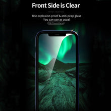 Load image into Gallery viewer, Double Sides Tempered Glass Magnetic Adsorption Metal Frame Anti-peep Screen Case, For iPhone 12 Pro Max, For iPhone 12 / 12 Pro, For iPhone 12 mini