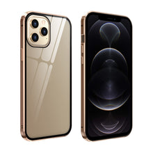 Load image into Gallery viewer, Double Sides Tempered Glass Magnetic Adsorption Metal Frame Anti-peep Screen Case, For iPhone 12 Pro Max, For iPhone 12 / 12 Pro, For iPhone 12 mini