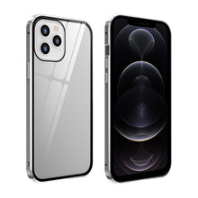 Load image into Gallery viewer, Double Sides Tempered Glass Magnetic Adsorption Metal Frame Anti-peep Screen Case, For iPhone 12 Pro Max, For iPhone 12 / 12 Pro, For iPhone 12 mini