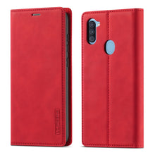 Load image into Gallery viewer, LC.IMEEK Strong Magnetism Ultra-thin Horizontal Flip Shockproof Matte TPU + PU Leather Case with Holder &amp; Card Slots &amp; Wallet, For Samsung Galaxy A11 / M11, For Samsung Galaxy A21s, For Samsung Galaxy A51 / M40s, For Samsung Galaxy A71 / M70s          ...