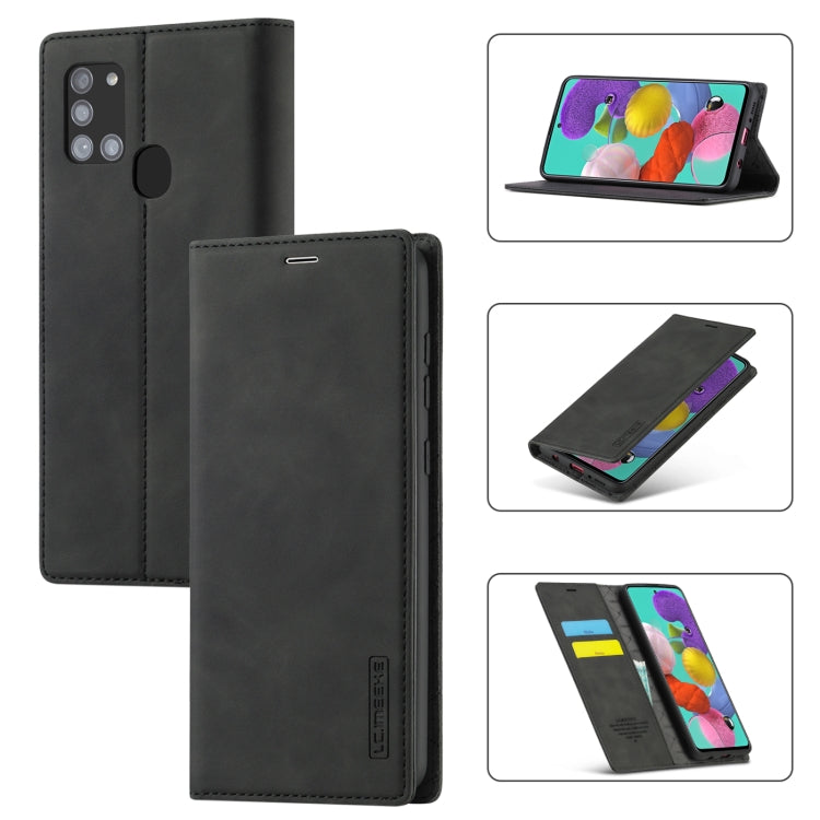 LC.IMEEK Strong Magnetism Ultra-thin Horizontal Flip Shockproof Matte TPU + PU Leather Case with Holder & Card Slots & Wallet, For Samsung Galaxy A11 / M11, For Samsung Galaxy A21s, For Samsung Galaxy A51 / M40s, For Samsung Galaxy A71 / M70s          ...