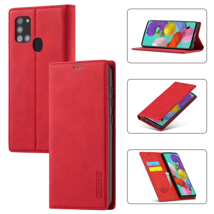 LC.IMEEK Strong Magnetism Ultra-thin Horizontal Flip Shockproof Matte TPU + PU Leather Case with Holder & Card Slots & Wallet, For Samsung Galaxy A11 / M11, For Samsung Galaxy A21s, For Samsung Galaxy A51 / M40s, For Samsung Galaxy A71 / M70s          ...