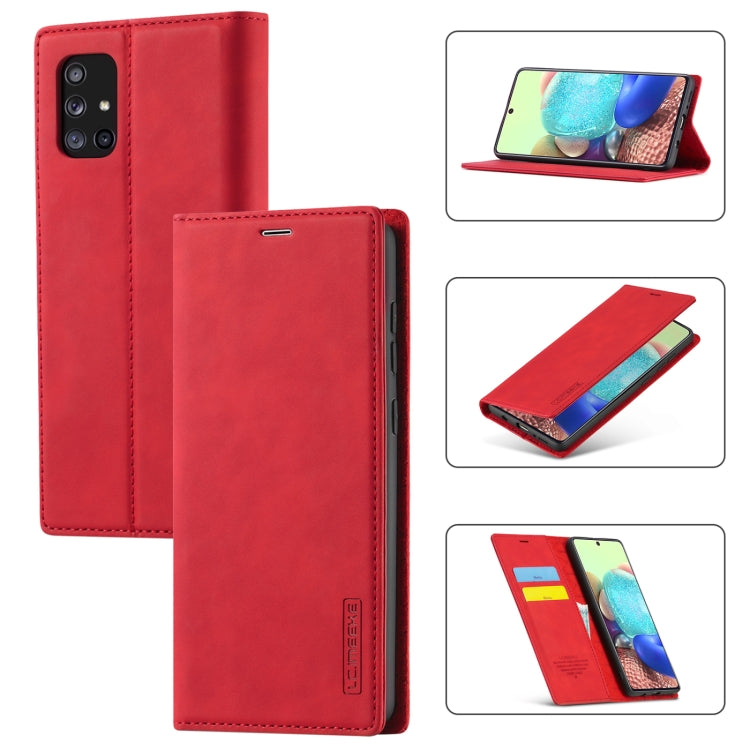 LC.IMEEK Strong Magnetism Ultra-thin Horizontal Flip Shockproof Matte TPU + PU Leather Case with Holder & Card Slots & Wallet, For Samsung Galaxy A11 / M11, For Samsung Galaxy A21s, For Samsung Galaxy A51 / M40s, For Samsung Galaxy A71 / M70s          ...