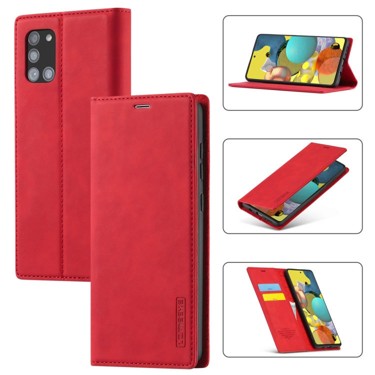 LC.IMEEK Strong Magnetism Ultra-thin Horizontal Flip Shockproof Matte TPU + PU Leather Case with Holder & Card Slots & Wallet, For Samsung Galaxy A11 / M11, For Samsung Galaxy A21s, For Samsung Galaxy A51 / M40s, For Samsung Galaxy A71 / M70s          ...