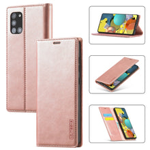 Load image into Gallery viewer, LC.IMEEK Strong Magnetism Ultra-thin Horizontal Flip Shockproof Matte TPU + PU Leather Case with Holder &amp; Card Slots &amp; Wallet, For Samsung Galaxy A11 / M11, For Samsung Galaxy A21s, For Samsung Galaxy A51 / M40s, For Samsung Galaxy A71 / M70s          ...