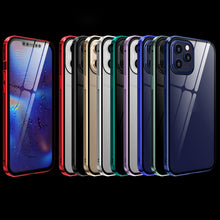 Load image into Gallery viewer, Double Sides Tempered Glass Magnetic Adsorption Metal Frame HD Screen Case, For iPhone 12 Pro Max, For iPhone 12 / 12 Pro, For iPhone 12 mini
