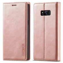 Load image into Gallery viewer, LC.IMEEKE Strong Magnetism Ultra-thin Horizontal Flip Shockproof Matte TPU + PU Leather Case with Holder &amp; Card Slots &amp; Wallet, For Samsung Galaxy S20, For Samsung Galaxy S20+, For Samsung Galaxy S20 Ultra, For Samsung Galaxy S20 FE, For Samsung Galaxy...