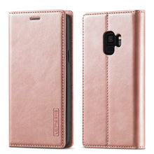 Load image into Gallery viewer, LC.IMEEKE Strong Magnetism Ultra-thin Horizontal Flip Shockproof Matte TPU + PU Leather Case with Holder &amp; Card Slots &amp; Wallet, For Samsung Galaxy S20, For Samsung Galaxy S20+, For Samsung Galaxy S20 Ultra, For Samsung Galaxy S20 FE, For Samsung Galaxy...