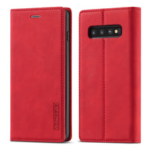 Load image into Gallery viewer, LC.IMEEKE Strong Magnetism Ultra-thin Horizontal Flip Shockproof Matte TPU + PU Leather Case with Holder &amp; Card Slots &amp; Wallet, For Samsung Galaxy S20, For Samsung Galaxy S20+, For Samsung Galaxy S20 Ultra, For Samsung Galaxy S20 FE, For Samsung Galaxy...