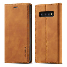Load image into Gallery viewer, LC.IMEEKE Strong Magnetism Ultra-thin Horizontal Flip Shockproof Matte TPU + PU Leather Case with Holder &amp; Card Slots &amp; Wallet, For Samsung Galaxy S20, For Samsung Galaxy S20+, For Samsung Galaxy S20 Ultra, For Samsung Galaxy S20 FE, For Samsung Galaxy...