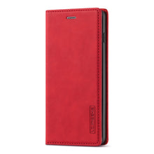 Load image into Gallery viewer, LC.IMEEKE Strong Magnetism Ultra-thin Horizontal Flip Shockproof Matte TPU + PU Leather Case with Holder &amp; Card Slots &amp; Wallet, For Samsung Galaxy S10+