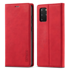 Load image into Gallery viewer, LC.IMEEKE Strong Magnetism Ultra-thin Horizontal Flip Shockproof Matte TPU + PU Leather Case with Holder &amp; Card Slots &amp; Wallet, For Samsung Galaxy S20, For Samsung Galaxy S20+, For Samsung Galaxy S20 Ultra, For Samsung Galaxy S20 FE, For Samsung Galaxy...