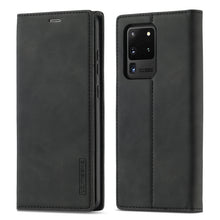 Load image into Gallery viewer, LC.IMEEKE Strong Magnetism Ultra-thin Horizontal Flip Shockproof Matte TPU + PU Leather Case with Holder &amp; Card Slots &amp; Wallet, For Samsung Galaxy S20, For Samsung Galaxy S20+, For Samsung Galaxy S20 Ultra, For Samsung Galaxy S20 FE, For Samsung Galaxy...