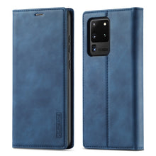 Load image into Gallery viewer, LC.IMEEKE Strong Magnetism Ultra-thin Horizontal Flip Shockproof Matte TPU + PU Leather Case with Holder &amp; Card Slots &amp; Wallet, For Samsung Galaxy S20, For Samsung Galaxy S20+, For Samsung Galaxy S20 Ultra, For Samsung Galaxy S20 FE, For Samsung Galaxy...
