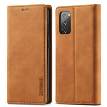 Load image into Gallery viewer, LC.IMEEKE Strong Magnetism Ultra-thin Horizontal Flip Shockproof Matte TPU + PU Leather Case with Holder &amp; Card Slots &amp; Wallet, For Samsung Galaxy S20, For Samsung Galaxy S20+, For Samsung Galaxy S20 Ultra, For Samsung Galaxy S20 FE, For Samsung Galaxy...