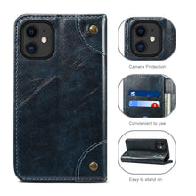 Load image into Gallery viewer, Baroque Simple Horizontal Flip Leather Case with Holder &amp; Card Slots &amp; Wallet, For iPhone 12 mini, For iPhone 12 / 12 Pro, For iPhone 12 Pro Max
