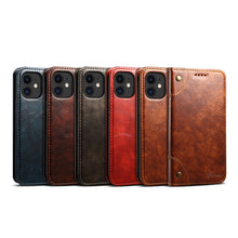Load image into Gallery viewer, Baroque Simple Horizontal Flip Leather Case with Holder &amp; Card Slots &amp; Wallet, For iPhone 12 mini, For iPhone 12 / 12 Pro, For iPhone 12 Pro Max