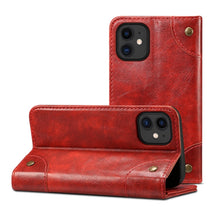 Load image into Gallery viewer, Baroque Simple Horizontal Flip Leather Case with Holder &amp; Card Slots &amp; Wallet, For iPhone 12 mini, For iPhone 12 / 12 Pro, For iPhone 12 Pro Max