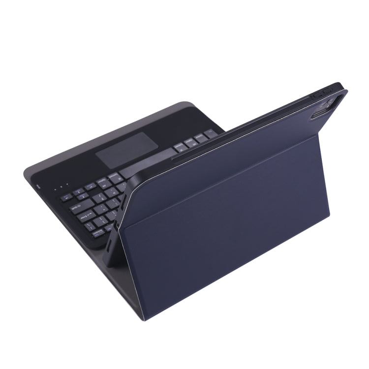 A098B-A Detachable ABS Ultra-thin Bluetooth Keyboard + TPU Protective Case for iPad Air 11 2024 / 2025 / Air 4 10.9 inch 2020, with Stand & Pen Slot & Touch, A098B-A