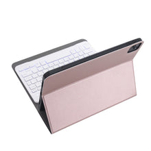 Load image into Gallery viewer, A098BS Detachable Ultra-thin Backlight Bluetooth Keyboard Protective Case for iPad Air 11 2024 / 2025 / Air 4 10.9 inch 2020, with Stand &amp; Pen Slot, A098BS
