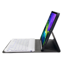 Load image into Gallery viewer, A098BS Detachable Ultra-thin Backlight Bluetooth Keyboard Protective Case for iPad Air 11 2024 / 2025 / Air 4 10.9 inch 2020, with Stand &amp; Pen Slot, A098BS