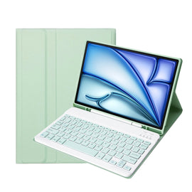 For iPad Air 11 2024 / 2025 / Air 4 2020 / Air 5 2022 A098B Detachable ABS Ultra-thin Candy Colors Bluetooth Keyboard Protective Case with Stand & Pen Slot, A098B