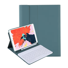 Load image into Gallery viewer, T098B Integrated Ultra-thin Candy Colors Bluetooth Keyboard Protective Case for iPad Air 11 2024 / 2025 / Air 4 10.9 inch 2020, with Stand &amp; Pen Slot, T098B
