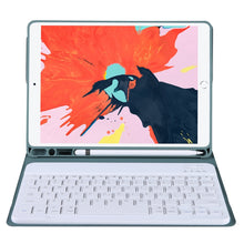 Load image into Gallery viewer, T098B Integrated Ultra-thin Candy Colors Bluetooth Keyboard Protective Case for iPad Air 11 2024 / 2025 / Air 4 10.9 inch 2020, with Stand &amp; Pen Slot, T098B
