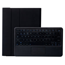 Load image into Gallery viewer, T098B-A Pressed Skin Texture TPU Detachable Candy Colors Bluetooth Keyboard Protective Case for iPad Air 11 2024 / 2025 / Air 4 10.9 inch 2020, with Stand &amp; Pen Slot &amp; Touch, T098B-A