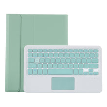 Load image into Gallery viewer, T098B-A Pressed Skin Texture TPU Detachable Candy Colors Bluetooth Keyboard Protective Case for iPad Air 11 2024 / 2025 / Air 4 10.9 inch 2020, with Stand &amp; Pen Slot &amp; Touch, T098B-A