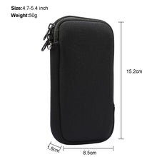 Load image into Gallery viewer, Universal Elasticity Zipper Protective Case Storage Bag with Lanyard For iPhone 12 mini / 4.7-5.4 inch Smart Phones, For iPhone 12 mini