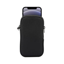 Load image into Gallery viewer, Universal Elasticity Zipper Protective Case Storage Bag with Lanyard For iPhone 12 mini / 4.7-5.4 inch Smart Phones, For iPhone 12 mini