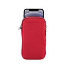 Load image into Gallery viewer, Universal Elasticity Zipper Protective Case Storage Bag with Lanyard For iPhone 12 mini / 4.7-5.4 inch Smart Phones, For iPhone 12 mini