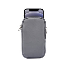 Load image into Gallery viewer, Universal Elasticity Zipper Protective Case Storage Bag with Lanyard For iPhone 12 mini / 4.7-5.4 inch Smart Phones, For iPhone 12 mini