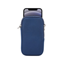 Load image into Gallery viewer, Universal Elasticity Zipper Protective Case Storage Bag with Lanyard For iPhone 12 mini / 4.7-5.4 inch Smart Phones, For iPhone 12 mini