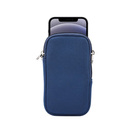 Universal Elasticity Zipper Protective Case Storage Bag with Lanyard For iPhone 12 mini / 4.7-5.4 inch Smart Phones, For iPhone 12 mini
