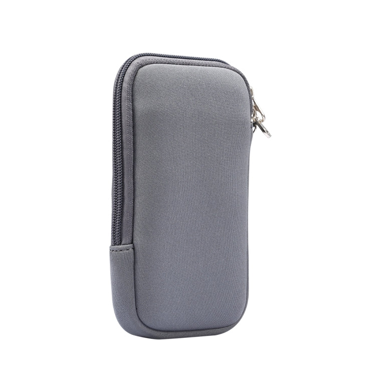 Universal Elasticity Zipper Protective Case Storage Bag with Lanyard For iPhone 12 / 12 Pro / 6.1 inch Smart Phones, For iPhone 12 / 12 Pro